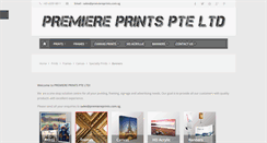 Desktop Screenshot of premiereprints.com.sg